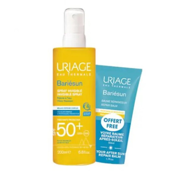 Uriage Bariésun Spray SPF50+ - 200ml + Oferta de Bálsamo reparador pós-solar - 50ml