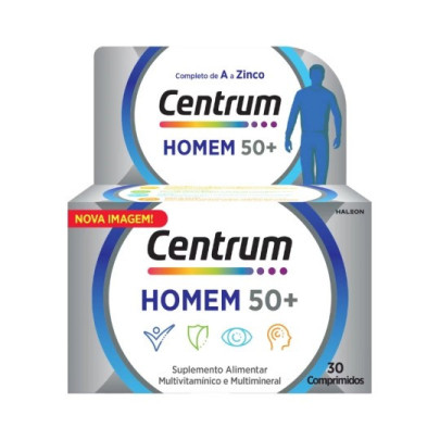 Centrum Homem 50+ Comp X 30 comps