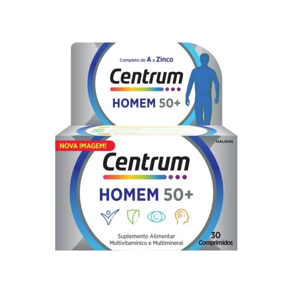 Centrum Homem 50+ Comp X 30 comps