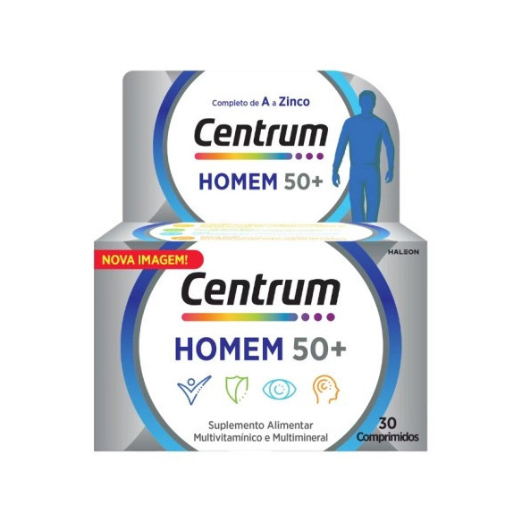 Centrum Homem 50+ Comp X 30 comps