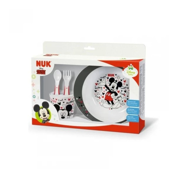 Nuk Conj Mesa Mickey Mouse+9M