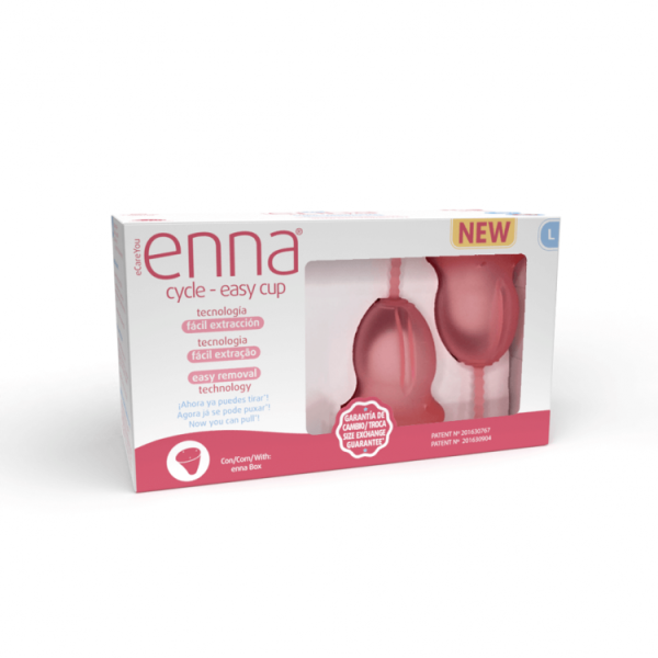 Copo menstrual Enna Cycle T-L 2 peças