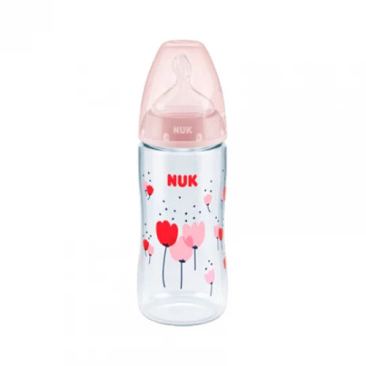 Nuk Bib Fc Silic C/Ind Temperat 300Ml 0-6M