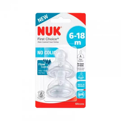 Nuk First Choice+ Tet Contr Fluxo Sl X2