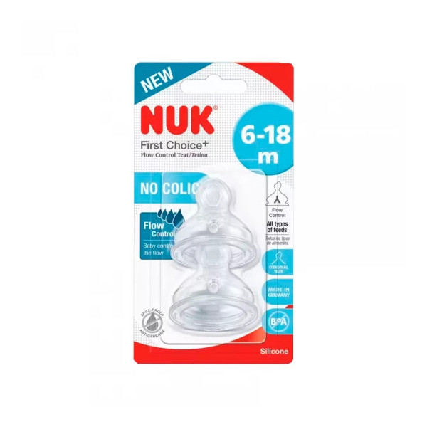 Nuk First Choice+ Tet Contr Fluxo Sl X2