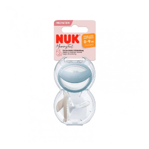 Nuk Mommy Feel Chup Silic 0-9m Azul X2