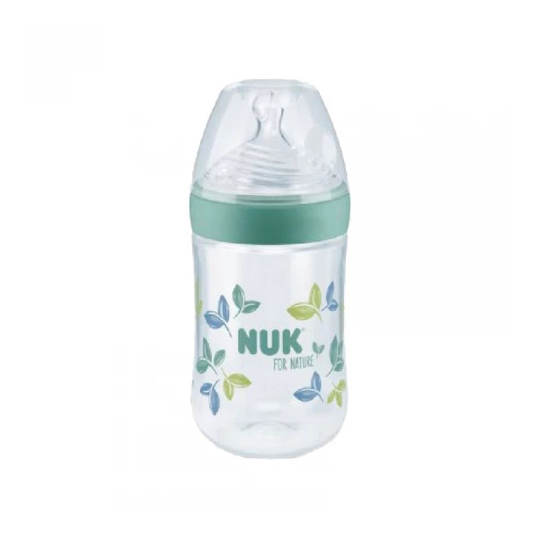 Nuk Nature Bib Indic Temp 260ml M Verde